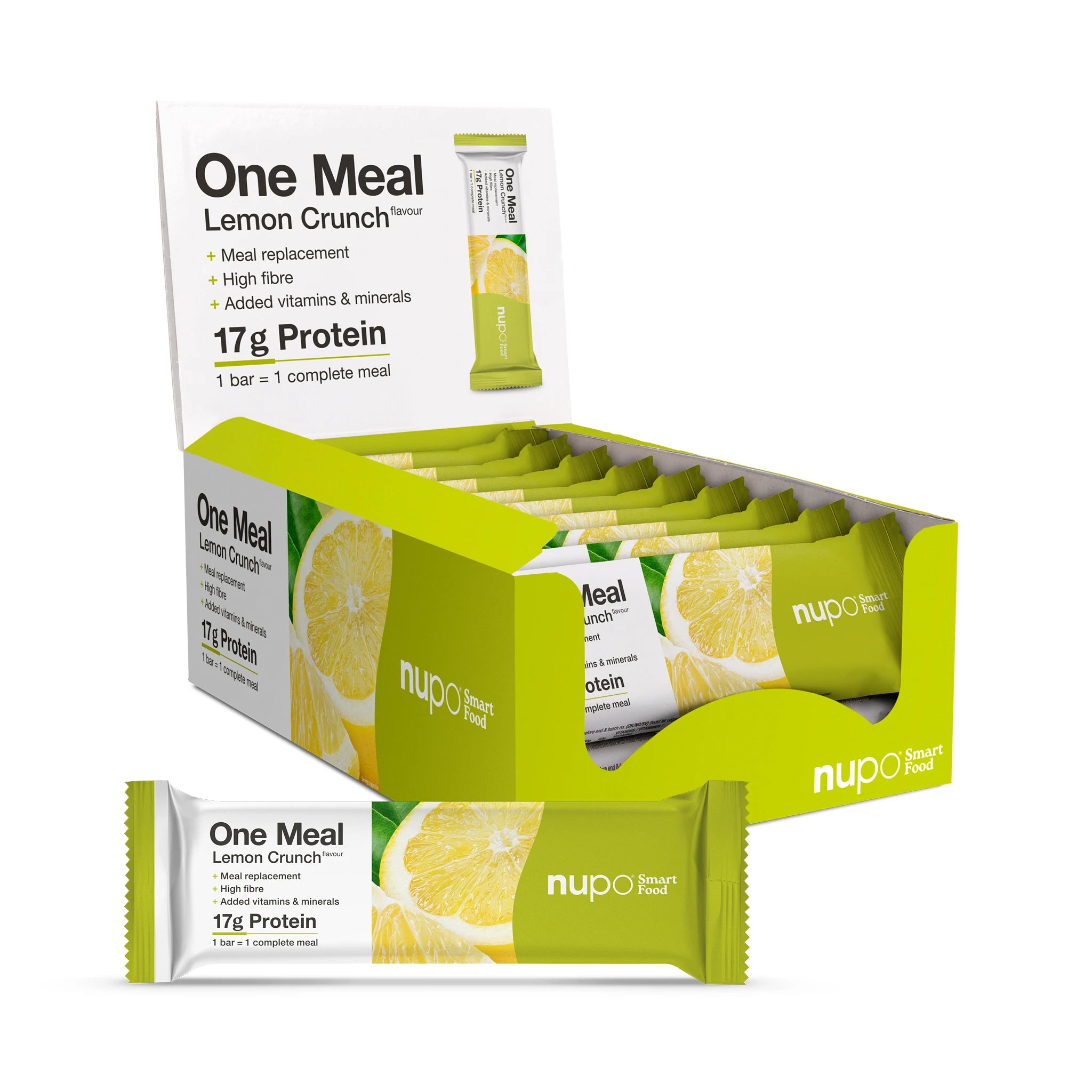 Nupo One Meal Bar Lemon Crunch måltidsersättning bar paket