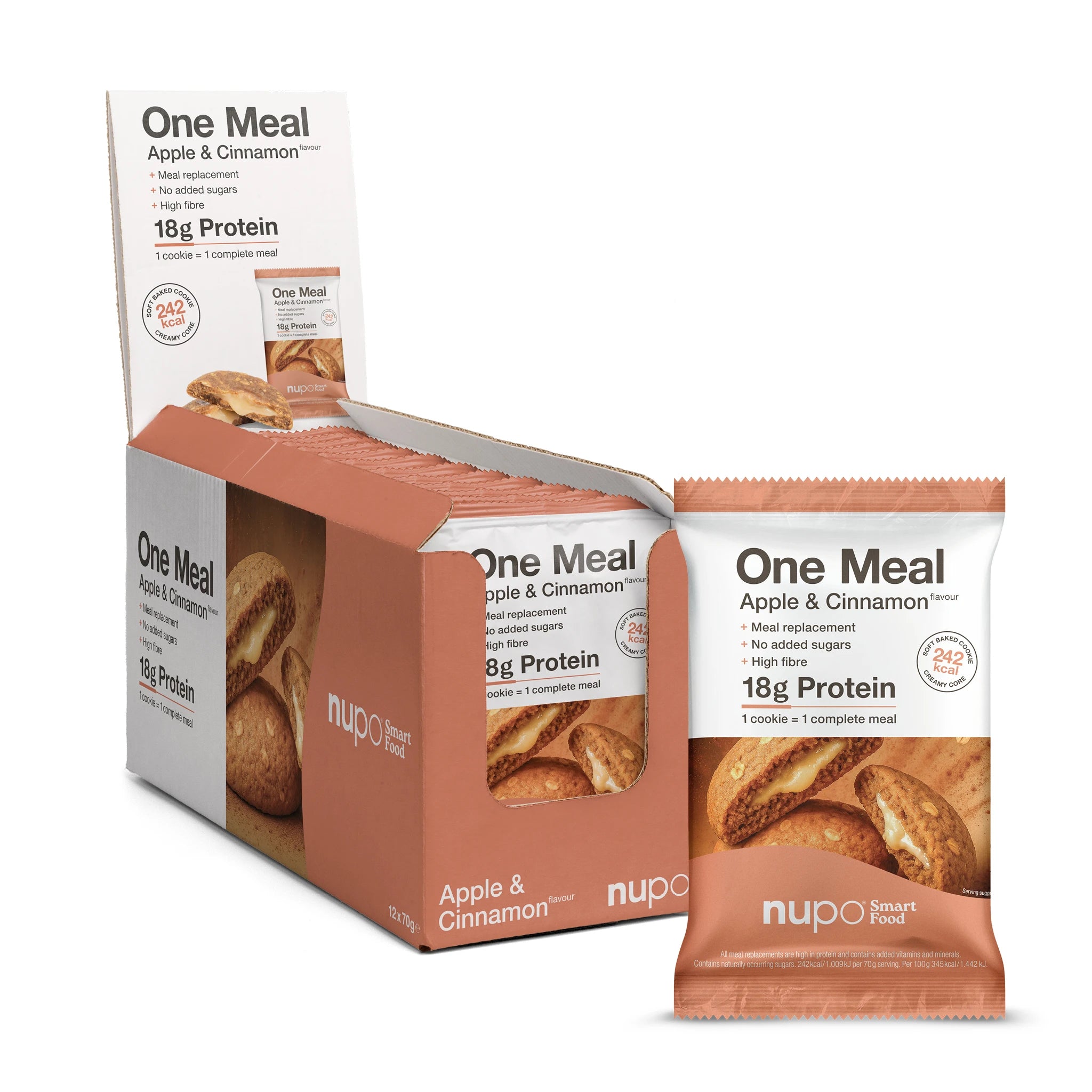 Nupo One Meal Bar Apple & Cinnamon måltidsersättning bar paket