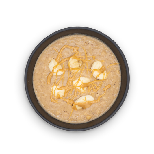 Diet Oatmeal Apple Cinnamon - med tillsätt banan och jordnötssmör