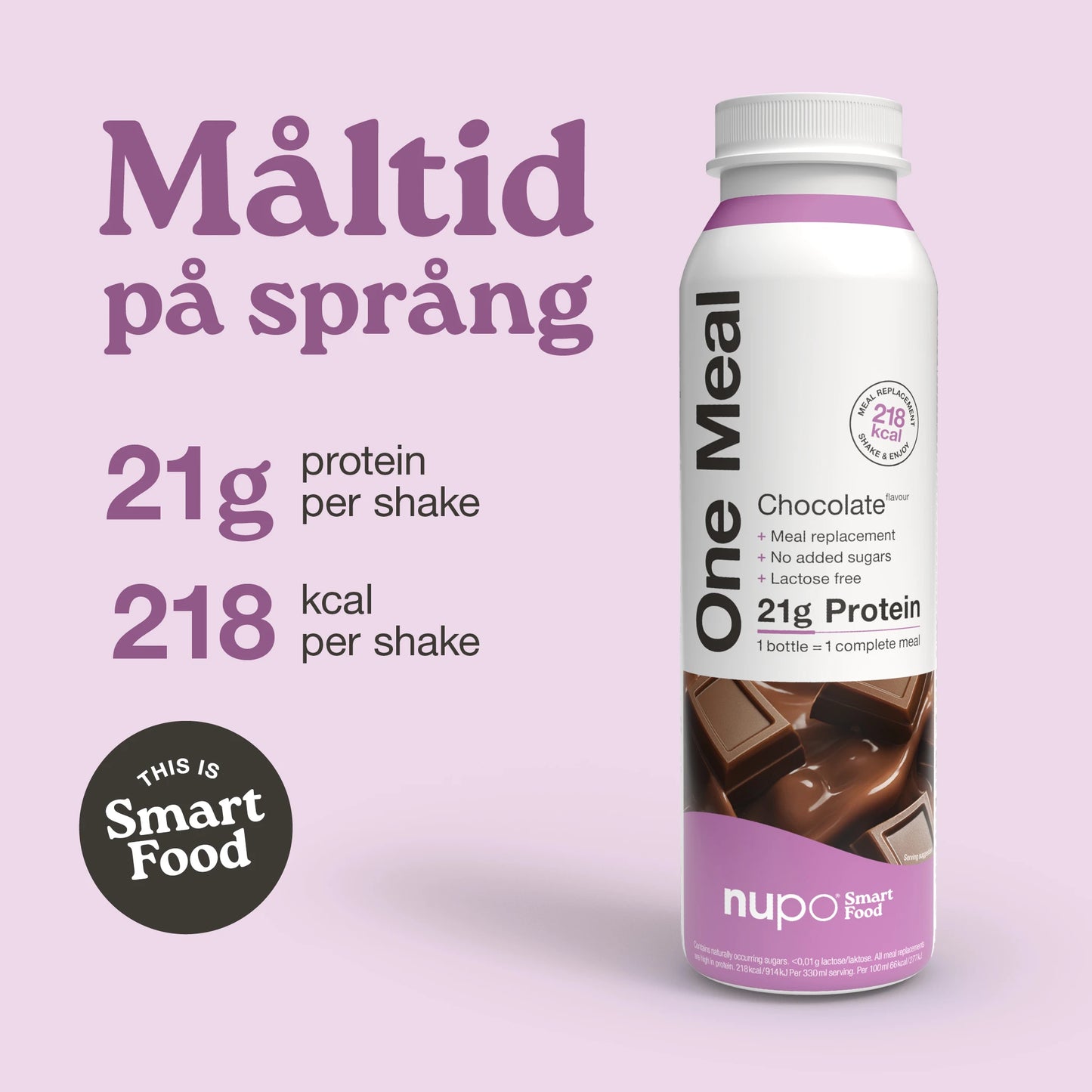 Nupo One Meal RTD Chocolate förpackning framsida