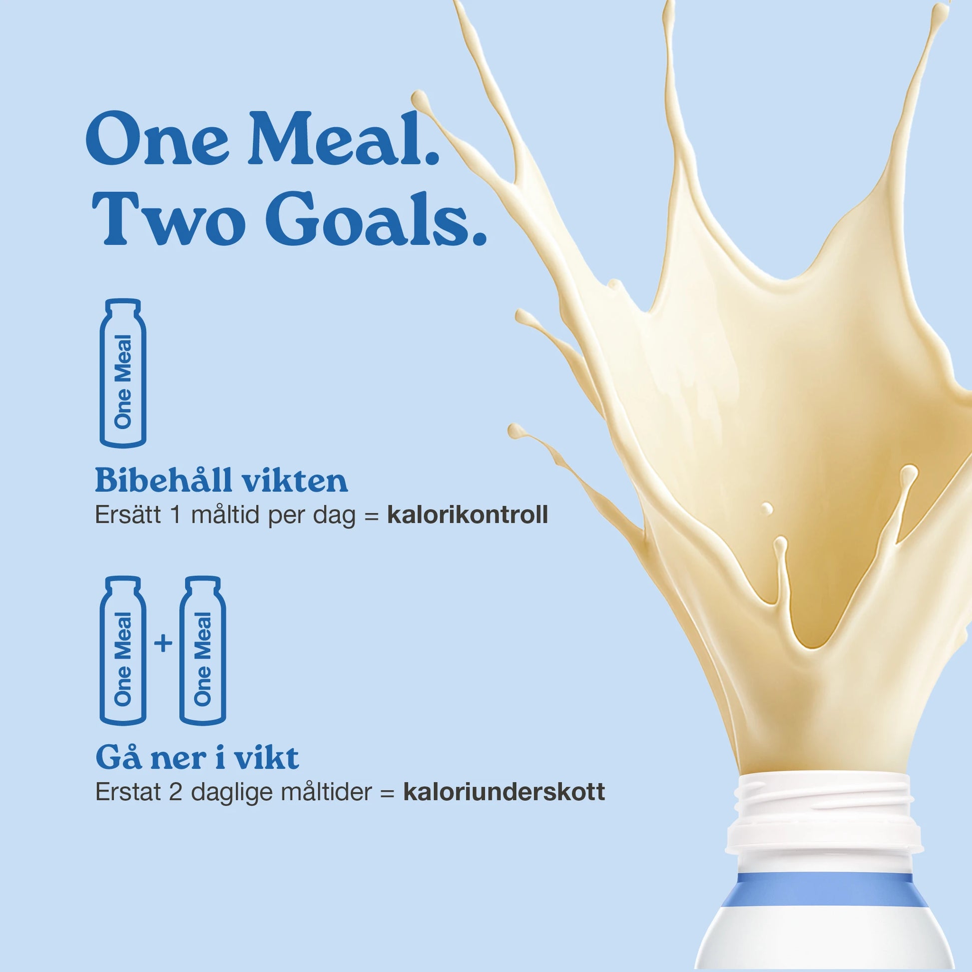 Nupo One Meal RTD Vanilla ready to drink bottle close-up