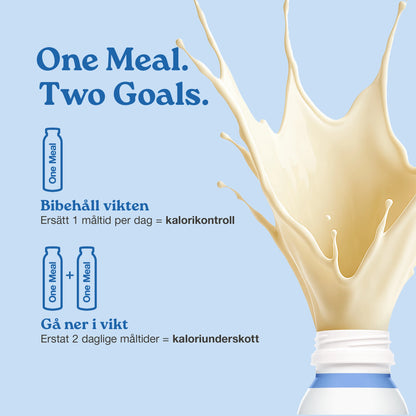 Nupo One Meal RTD Vanilla ready to drink bottle close-up
